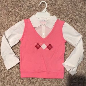 Like new Parisian kids 1 piece shirt/vest size med
